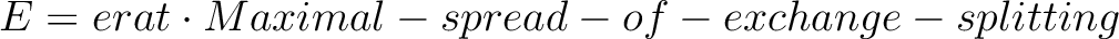 \begin{displaymath}
E= erat \cdot Maximal-spread-of-exchange-splitting
\end{displaymath}